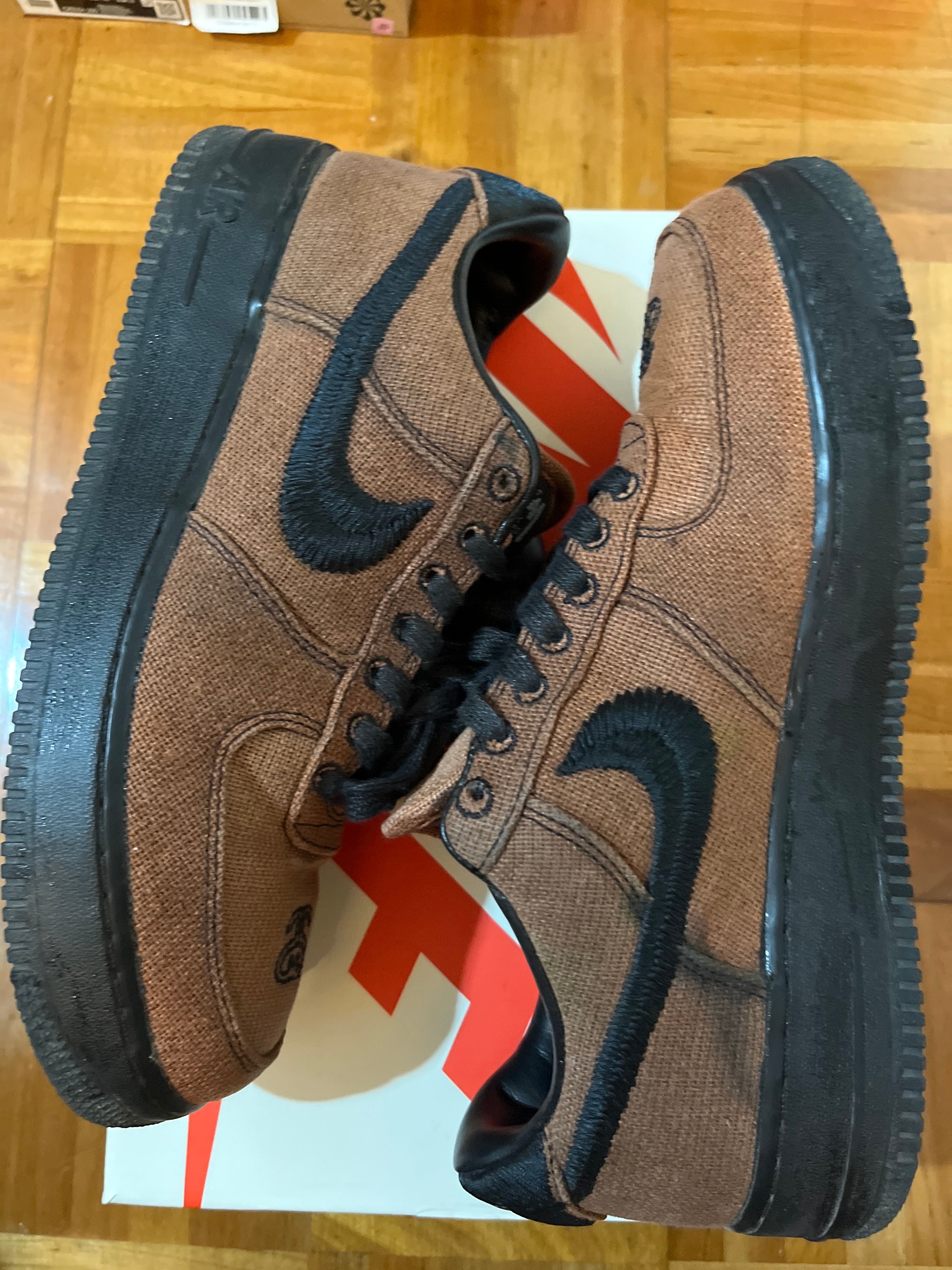 Stussy × Nike Air Force 1 Low "Triple Black"