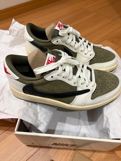 Travis Scott × Nike Air Jordan 1 Low OG SP "Reverse Olive"