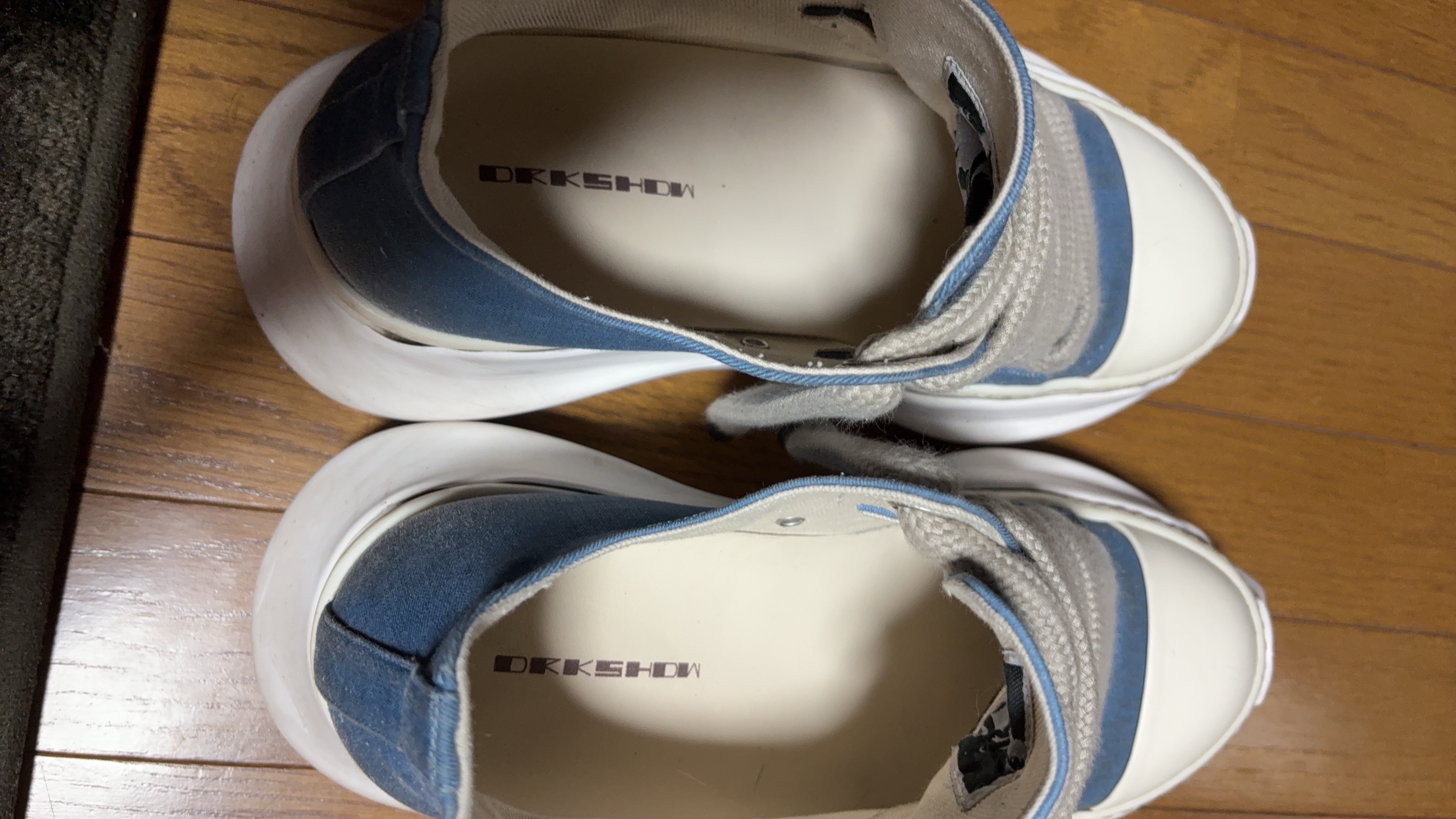 リックオウエンス ダークシャドウ FW25 コンコルディアンズ ジャンボレース アブストラクト ロー スニークス "ブラック/ミルク/ミルク"