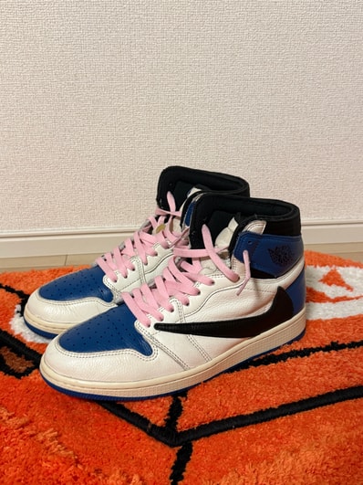Travis Scott × fragment design × Nike Air Jordan 1 Retro High OG SP "Military Blue"
