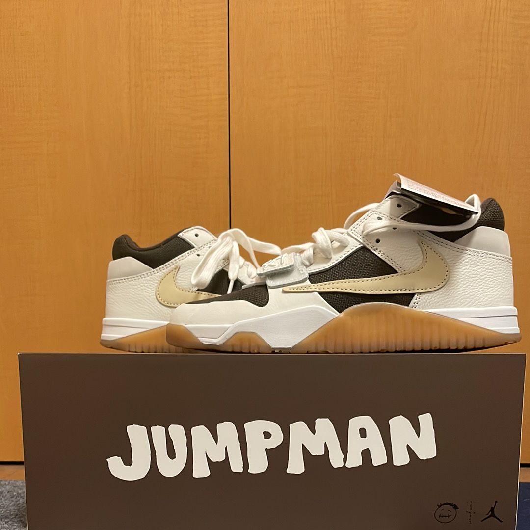 Travis Scott × Nike Jordan Jumpman Jack TR "Sail and Dark Mocha"