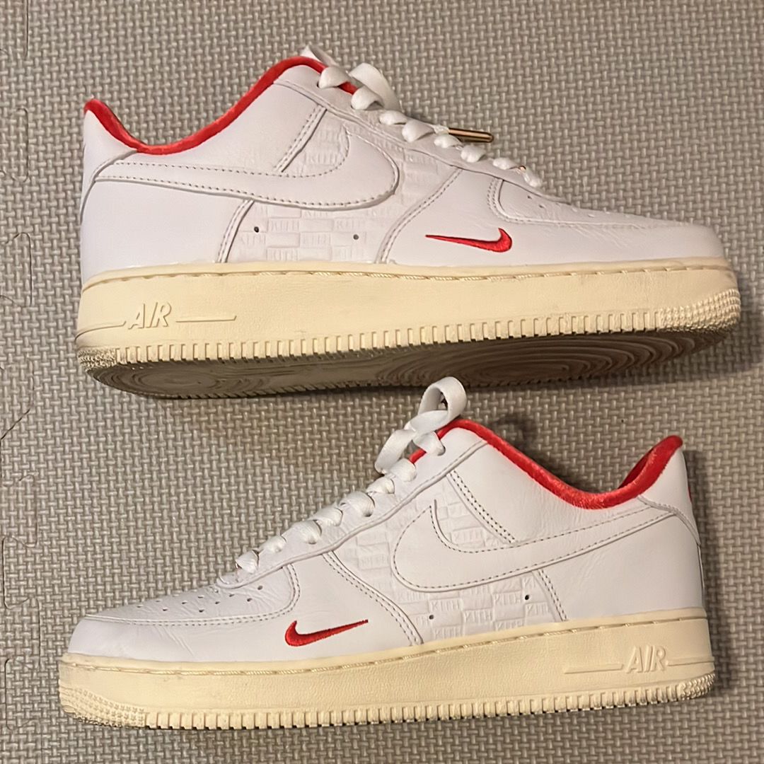 KITH × Nike Air Force 1 Low "White/Red"