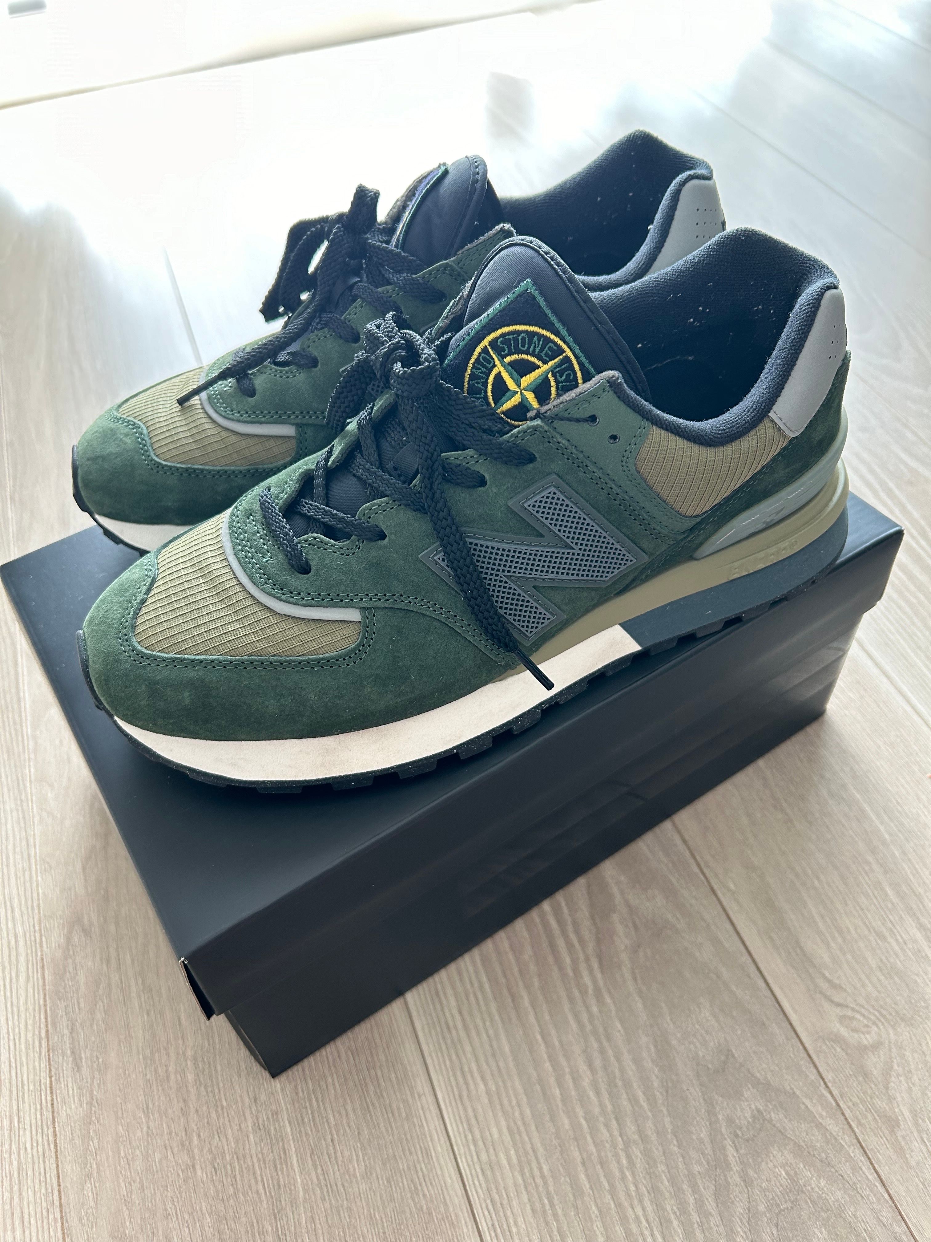 Stone Island × New Balance 574 Legacy "Dark Green"