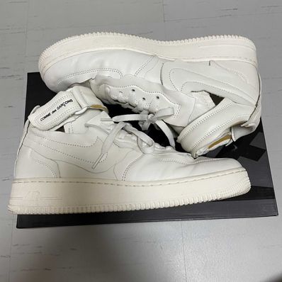 COMME des GARCONS × Nike Air Force 1 Mid "White"