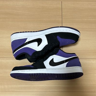 Nike Air Jordan 1 Retro Low "White/Black/Court Purple"