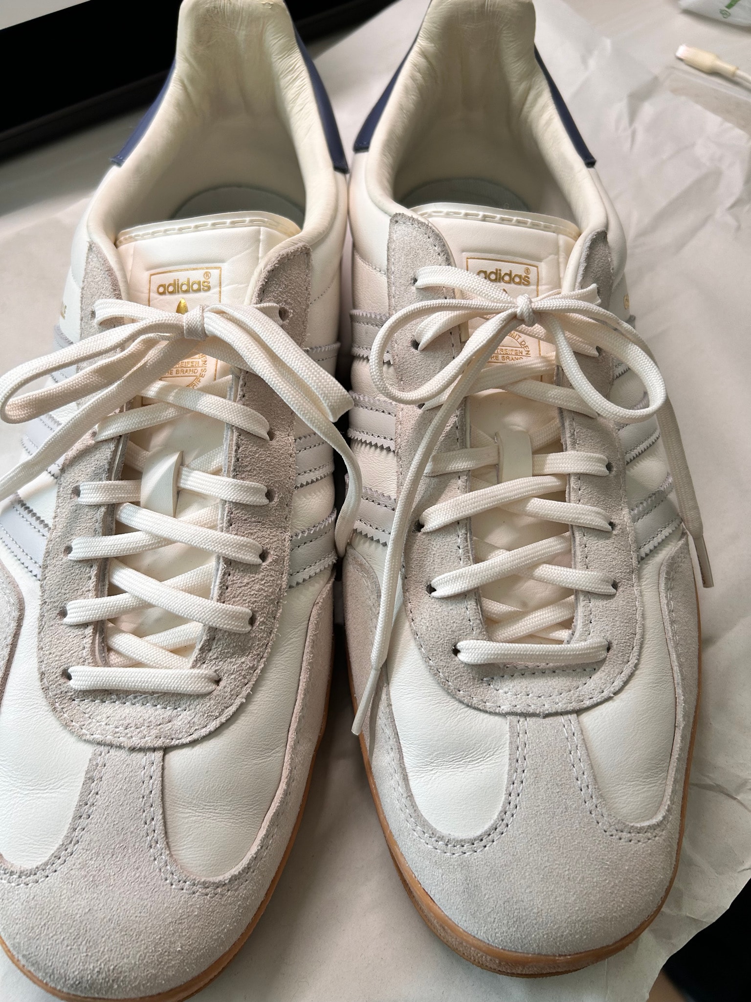 adidas Gazelle Indoor "Core White/Grey One/Preloved Ink" (BEAUTY&YOUTH Exclusive)