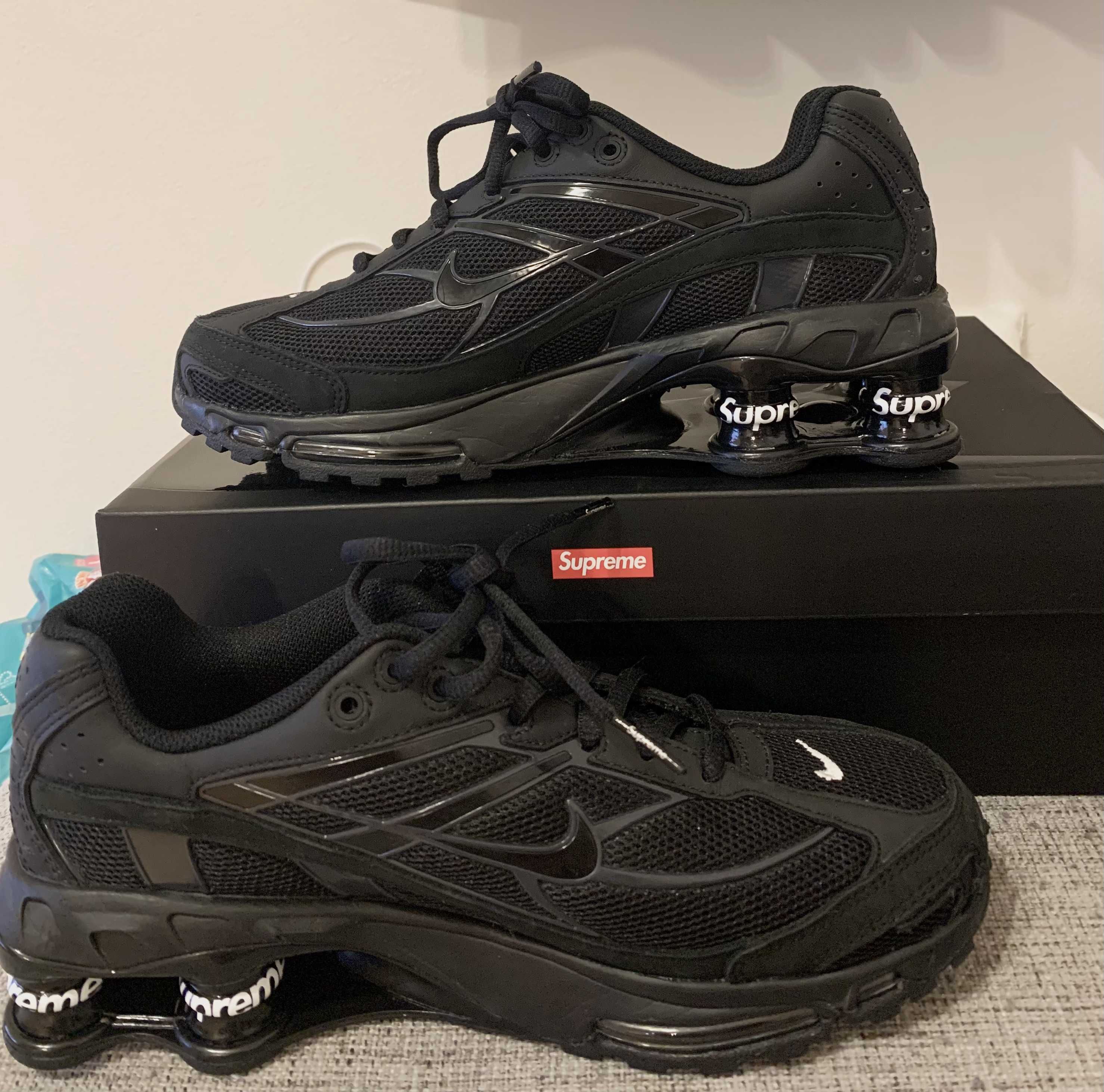 Supreme × Nike Shox Ride 2 "Black/Black-White"