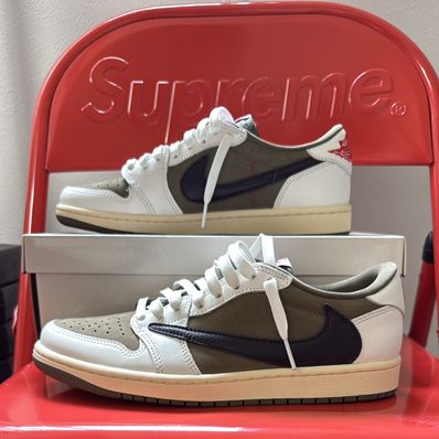 Travis Scott × Nike Air Jordan 1 Low OG SP "Reverse Olive"