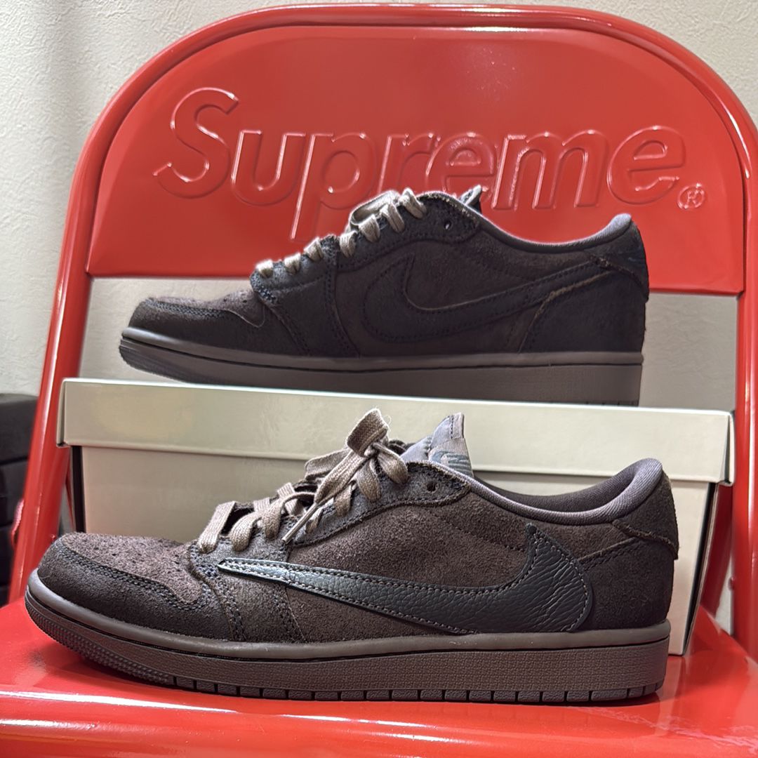 Travis Scott × Nike Air Jordan 1 Low OG SP "Velvet Brown and Dark Mocha"