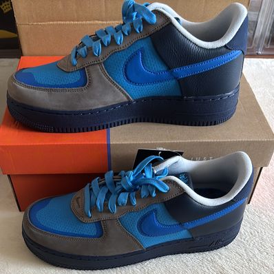 Stash × Nike Air Force 1 Low SP "Soft Grey and Harbor Blue" (2024)