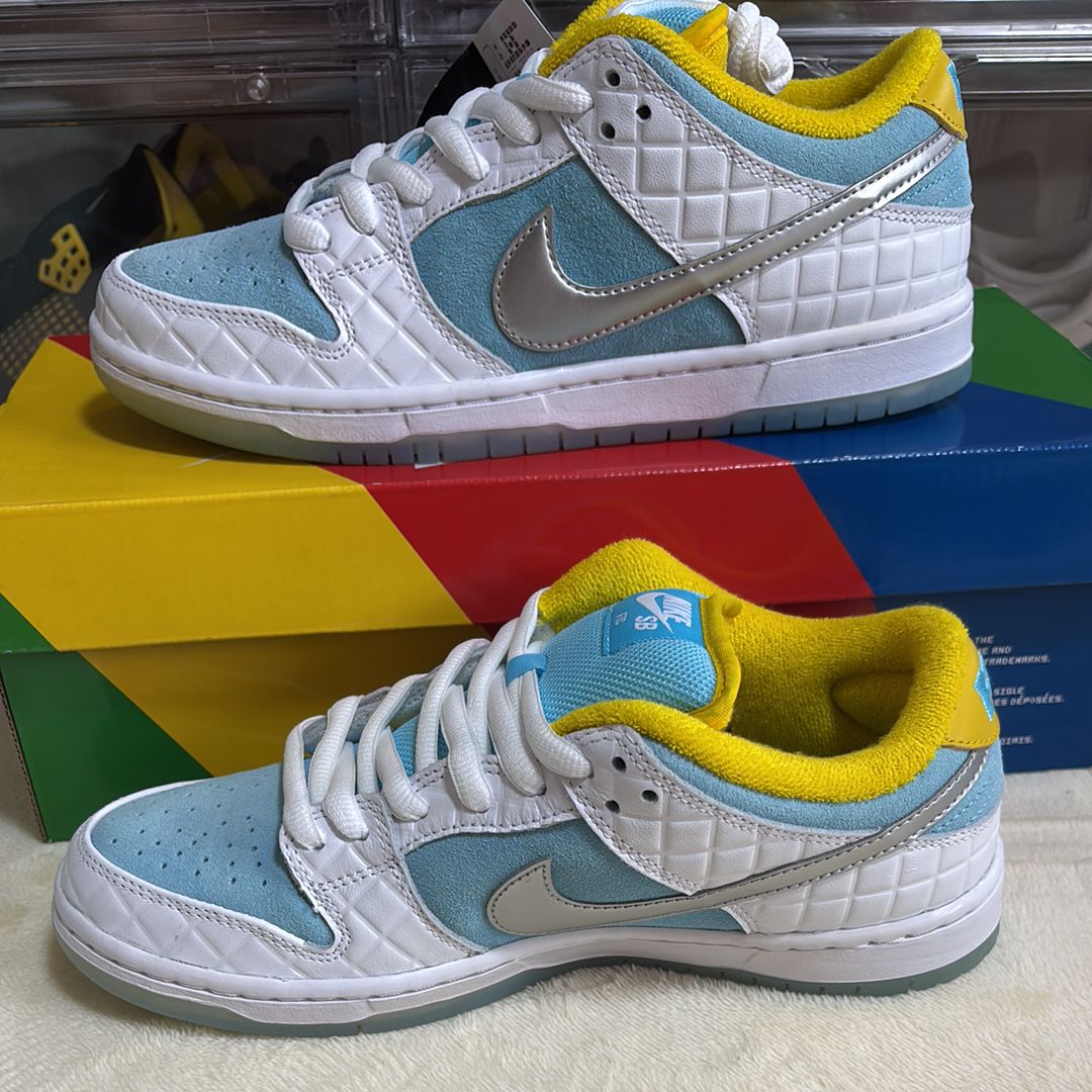 Nike Dunk Low FTC 水色/ホワイト/イエロー 7月19日/7月22日発売予定 FTC x NIKE SB DUNK LOW – SNEAKER HACK