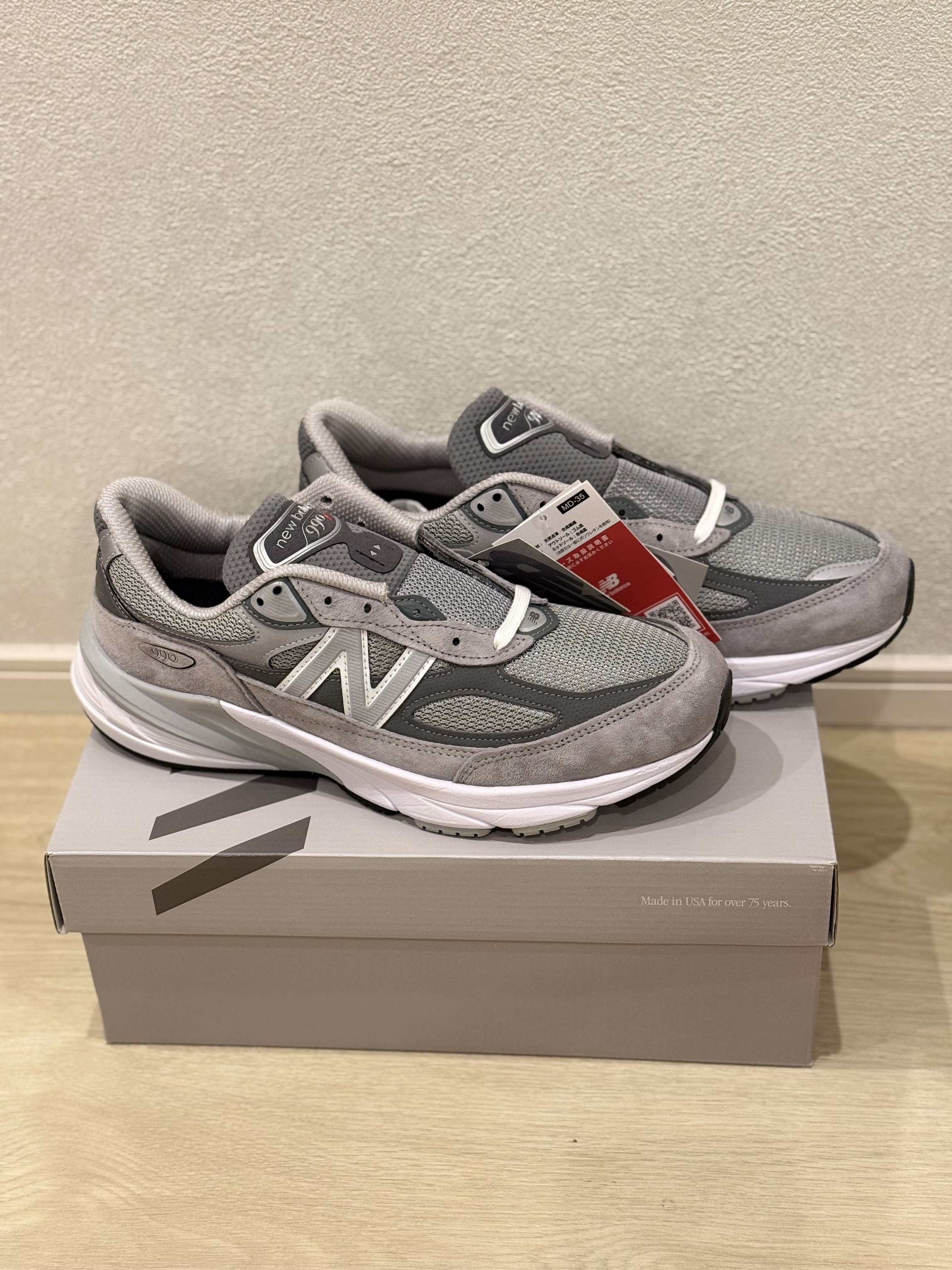 New Balance 990V6 "Gray" (Heel Logo USA) (M990GL6)
