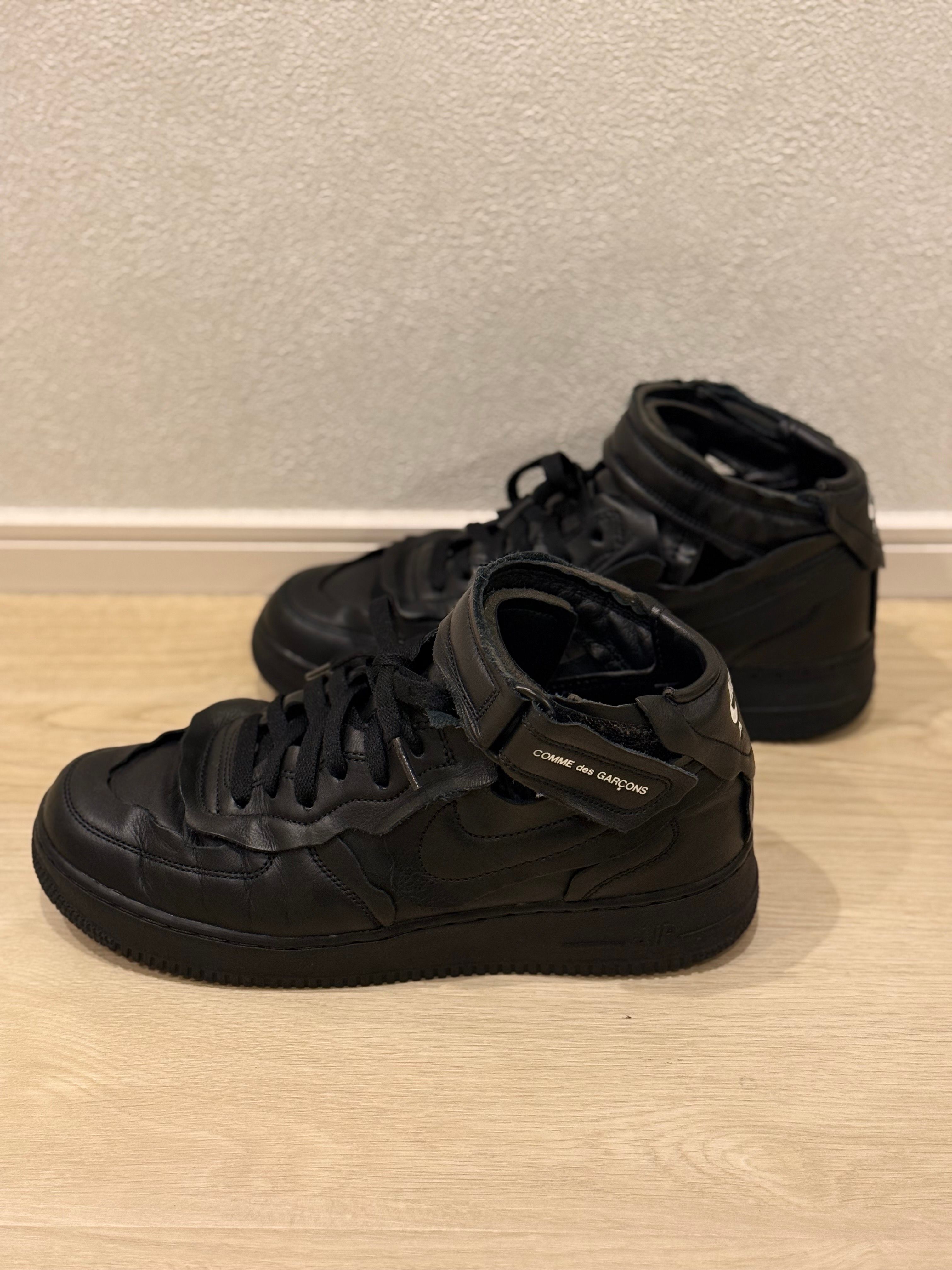 COMME des GARCONS × NIKE AIR FORCE 1 MID "BLACK"