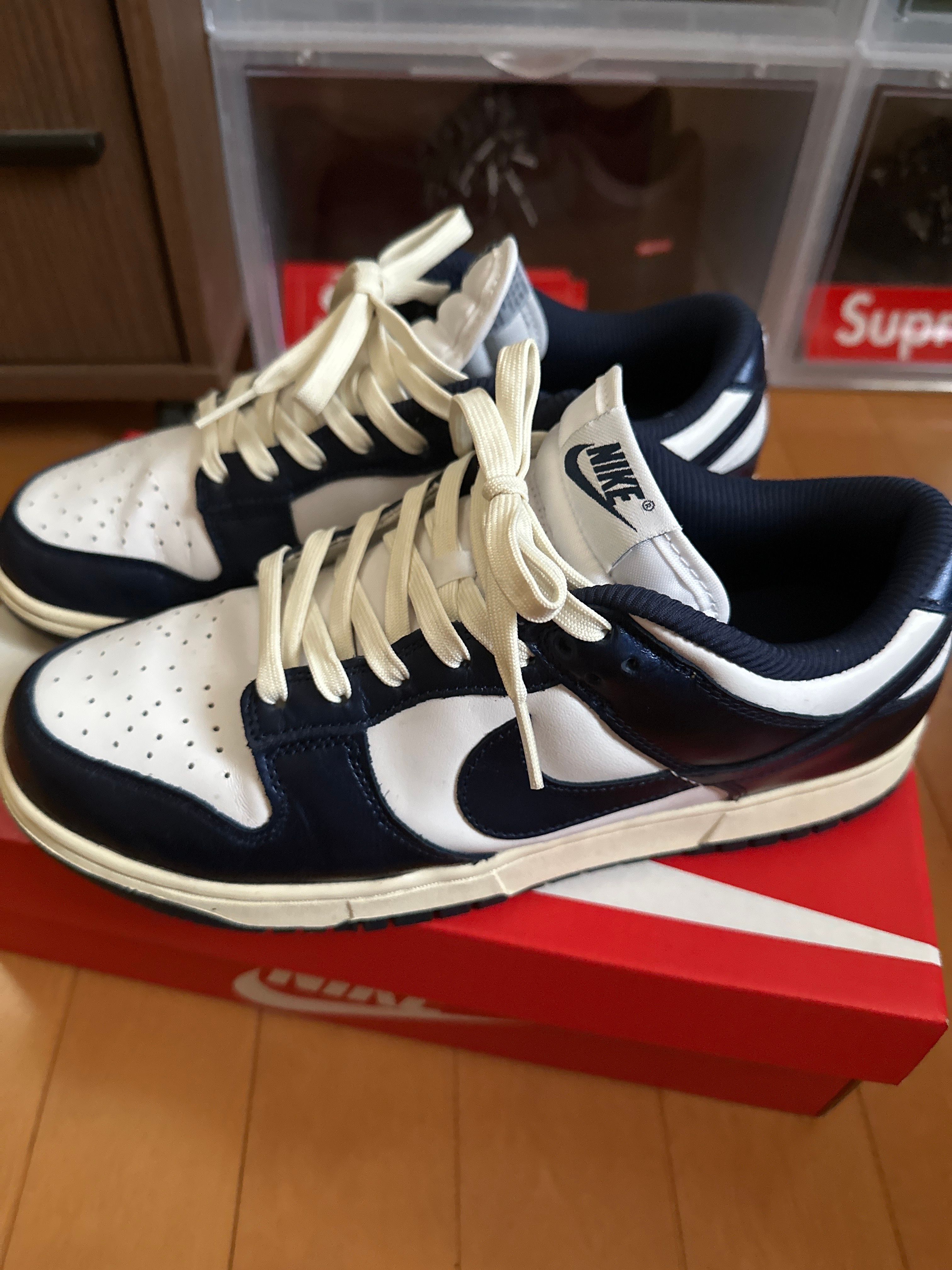 Nike Women's Dunk Low PRM "Midnight Navy and White"