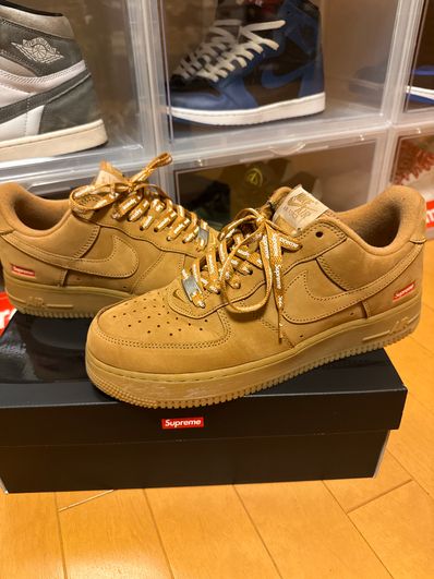 Supreme × Nike Air Force 1 Low "Flax/Wheat"