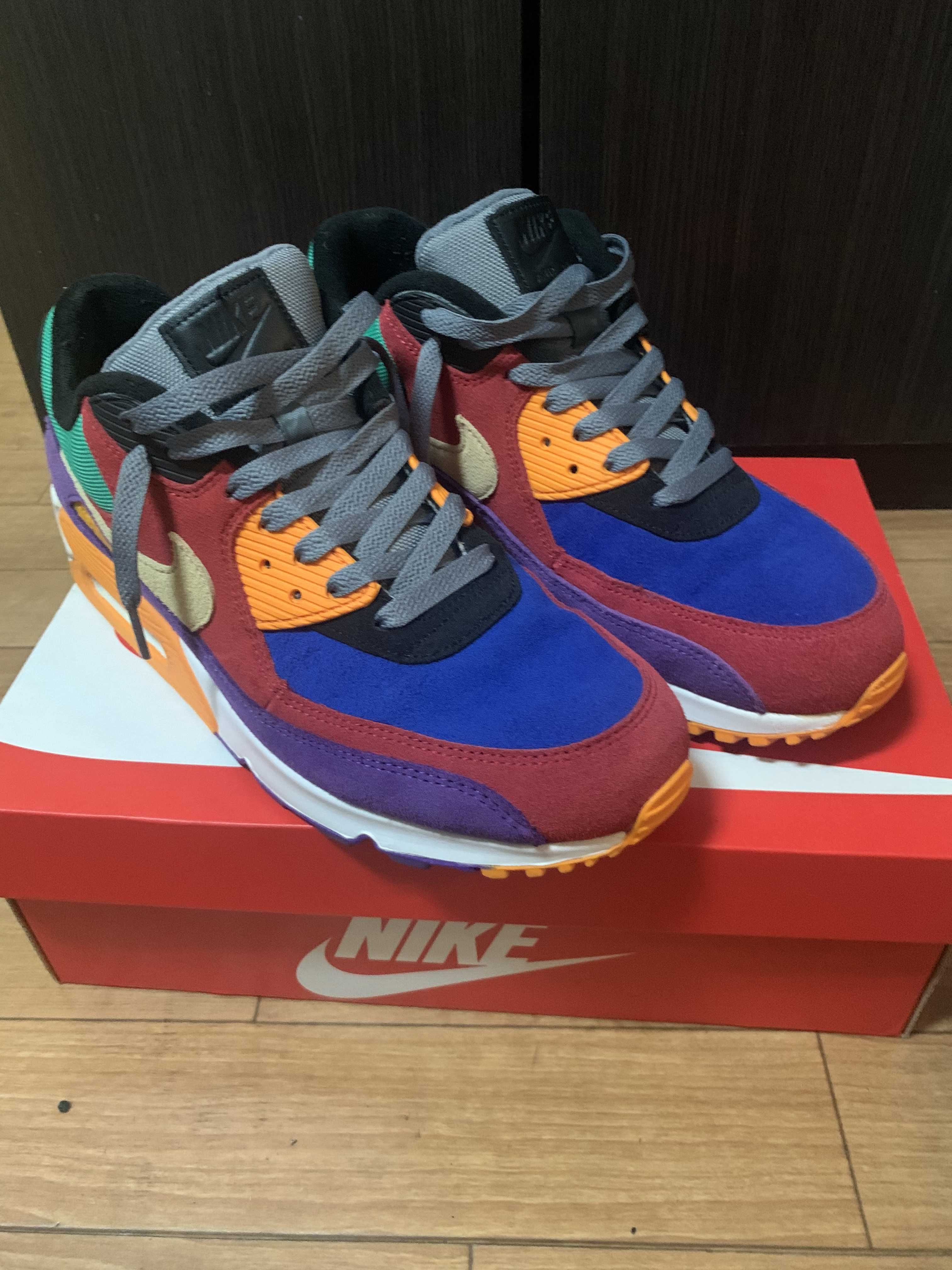 NIKE AIR MAX 90 "VIOTECH UNIVERSITYRED/PALE VANILLA/HYPER GRAPE"