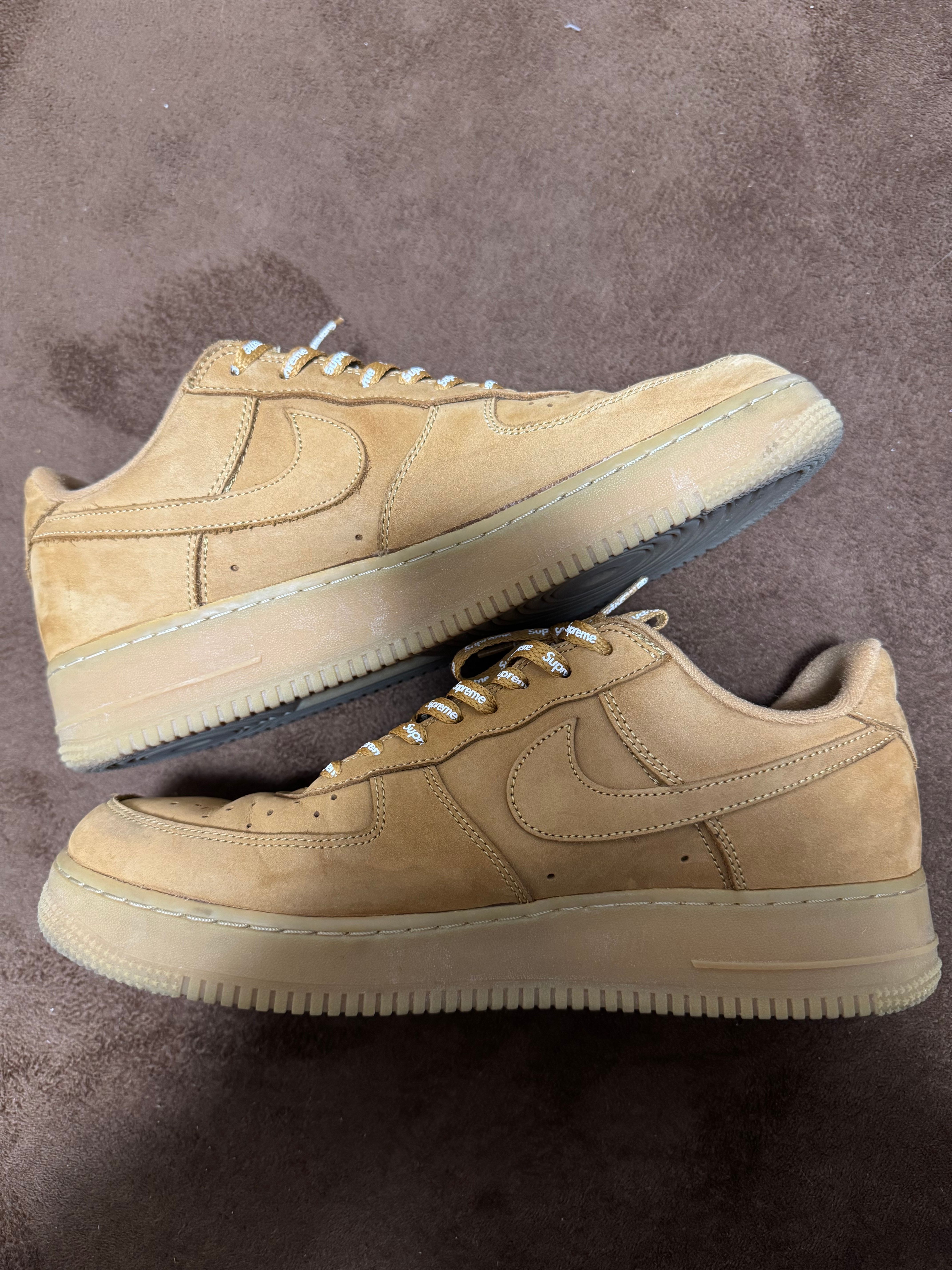 Supreme × Nike Air Force 1 Low "Flax/Wheat"