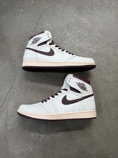 A Ma Maniere × Nike Air Jordan 1 Retro High OG "Sail and Burgundy"
