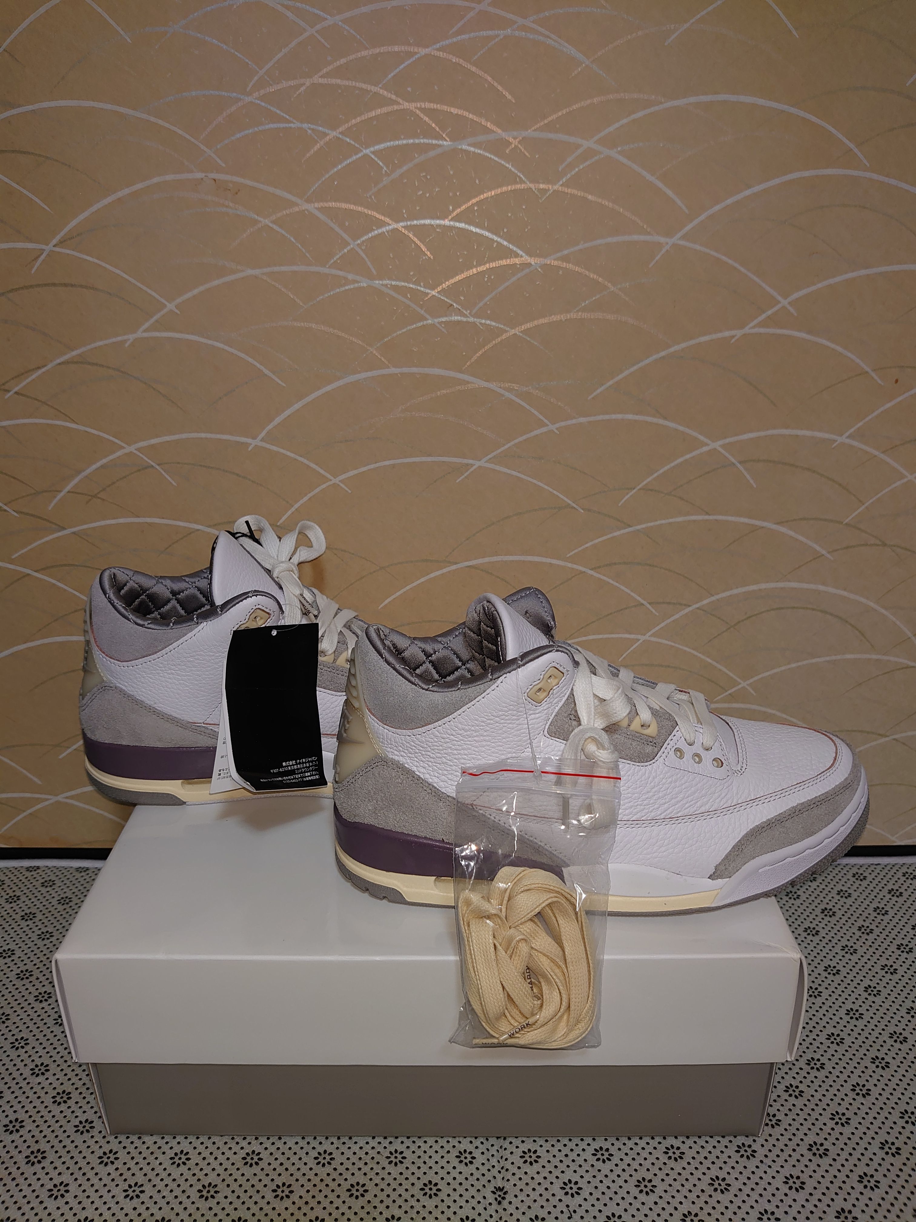 A Ma Maniere × Nike Women's Air Jordan 3 Retro SP "White/Medium Grey Violet Ore"
