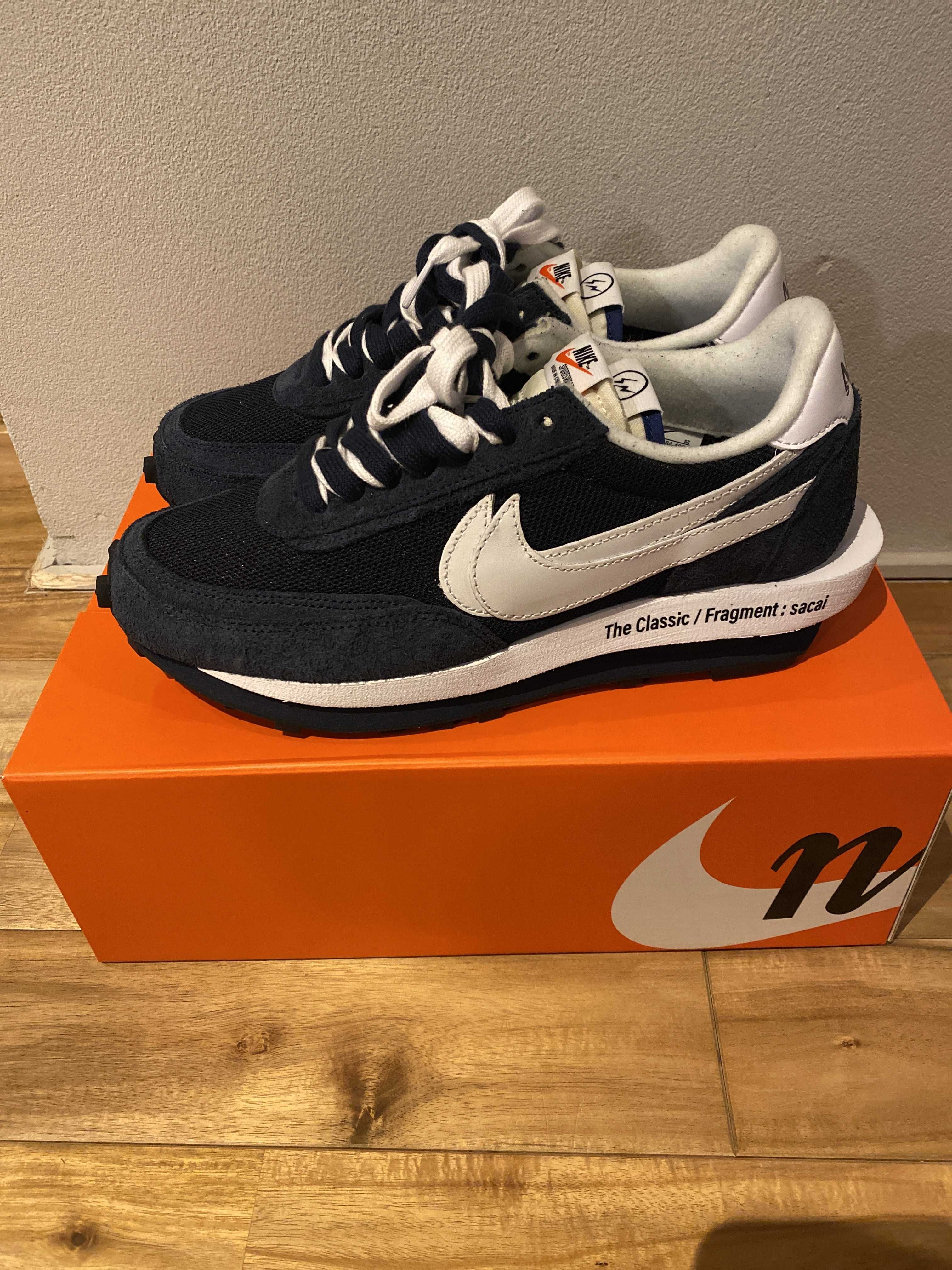 Fragment × sacai × Nike LD Waffle "Blackended Blue"