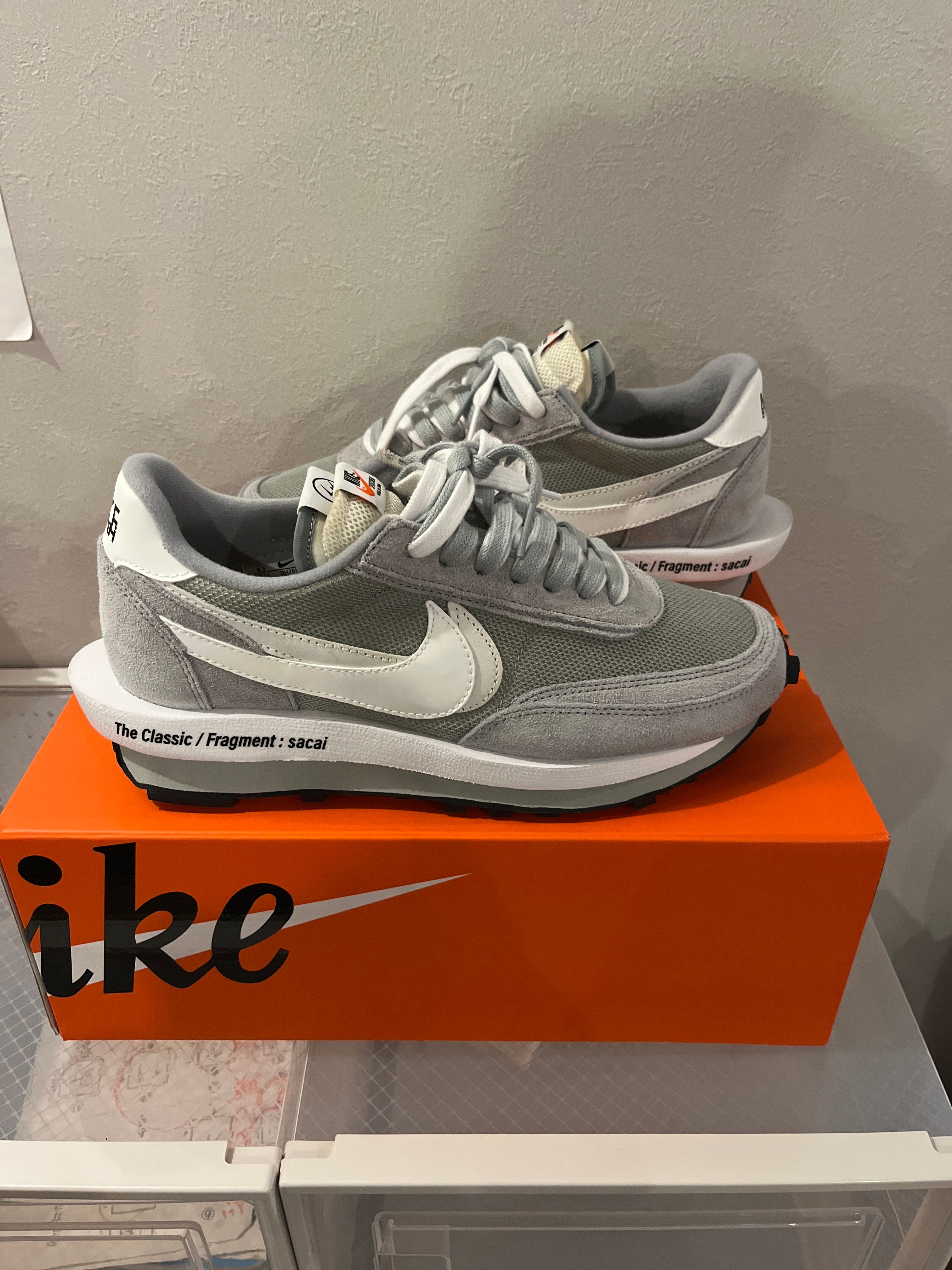 Fragment × sacai × Nike LD Waffle "Light Smoke Grey"