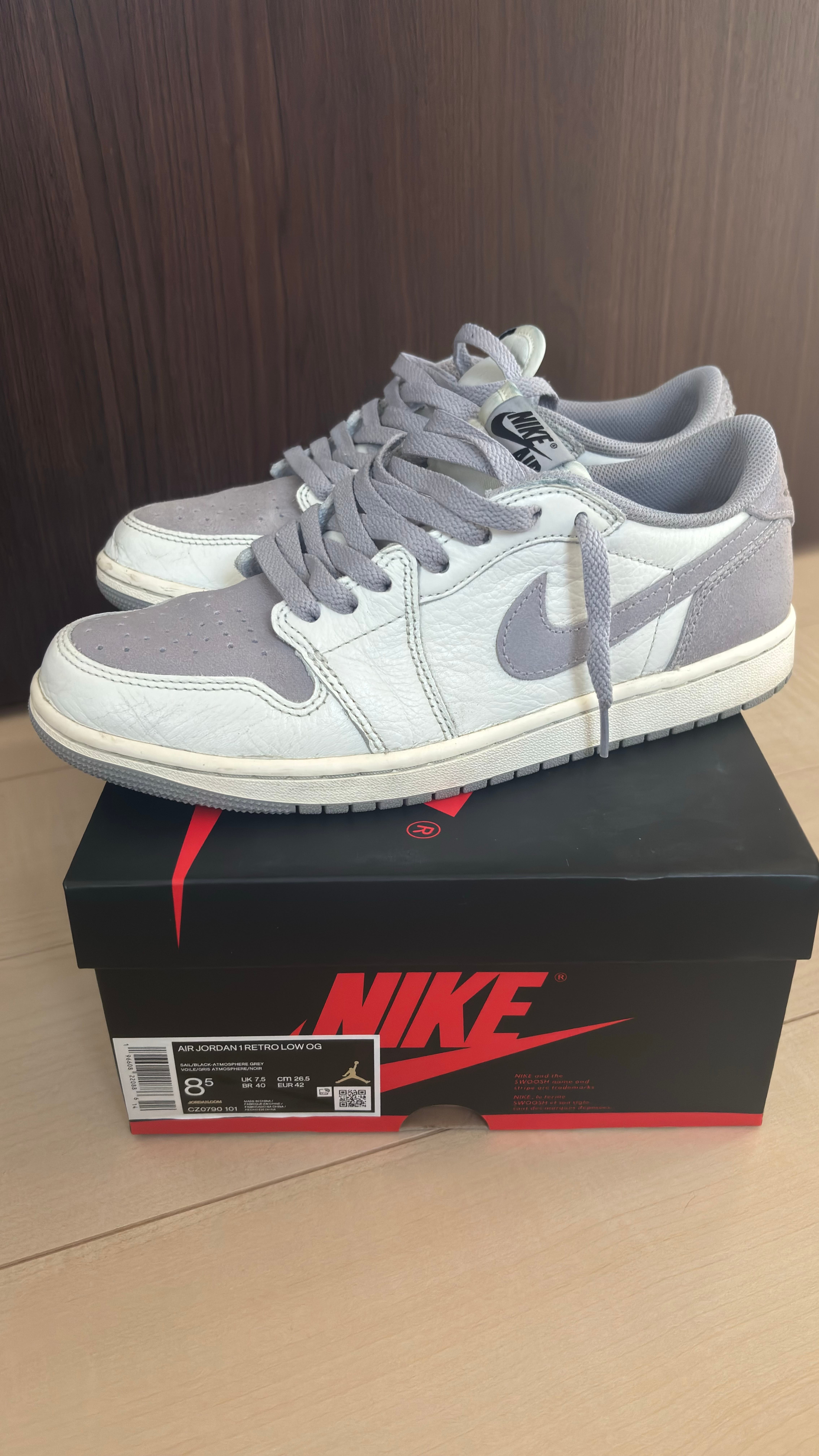 Nike Air Jordan 1 Retro Low OG "Atmosphere Grey"