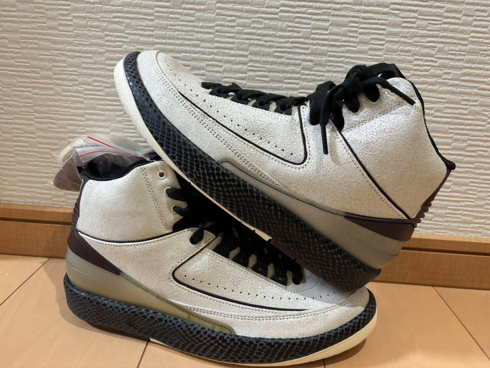 A Ma Maniere × Nike Air Jordan 2 "Airness/Sail and Burgundy"