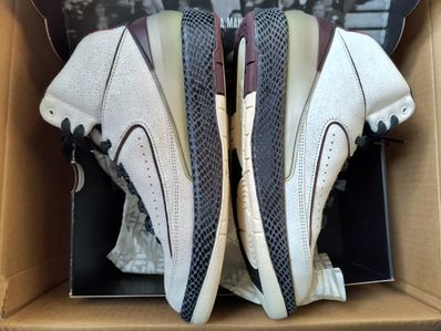 A Ma Maniere × Nike Air Jordan 2 "Airness/Sail and Burgundy"