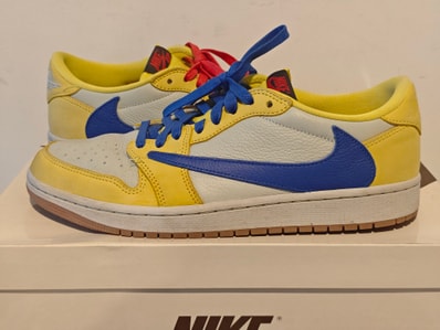 Travis Scott × Nike Women's Air Jordan 1 Retro Low OG "Canary"
