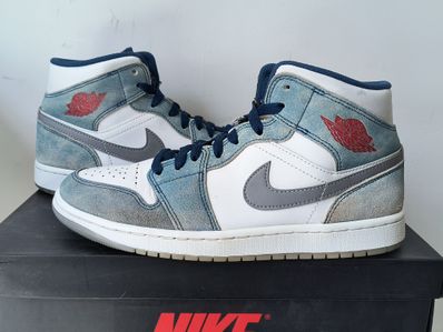 Nike Air Jordan 1 Mid SE "White/Hyper Royal/Red"