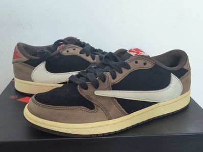 Travis Scott × Nike Air Jordan 1 Low OG SP-T "Black/Dark Mocha"