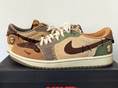 Zion Williamson × Nike Air Jordan 1 Low OG "Flax and Oil Green"