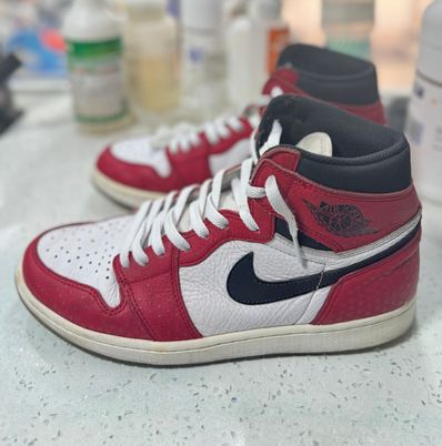 Spiderman × Nike Air Jordan 1 Origin Story "Gym Red/White/Photo Blue/Black"
