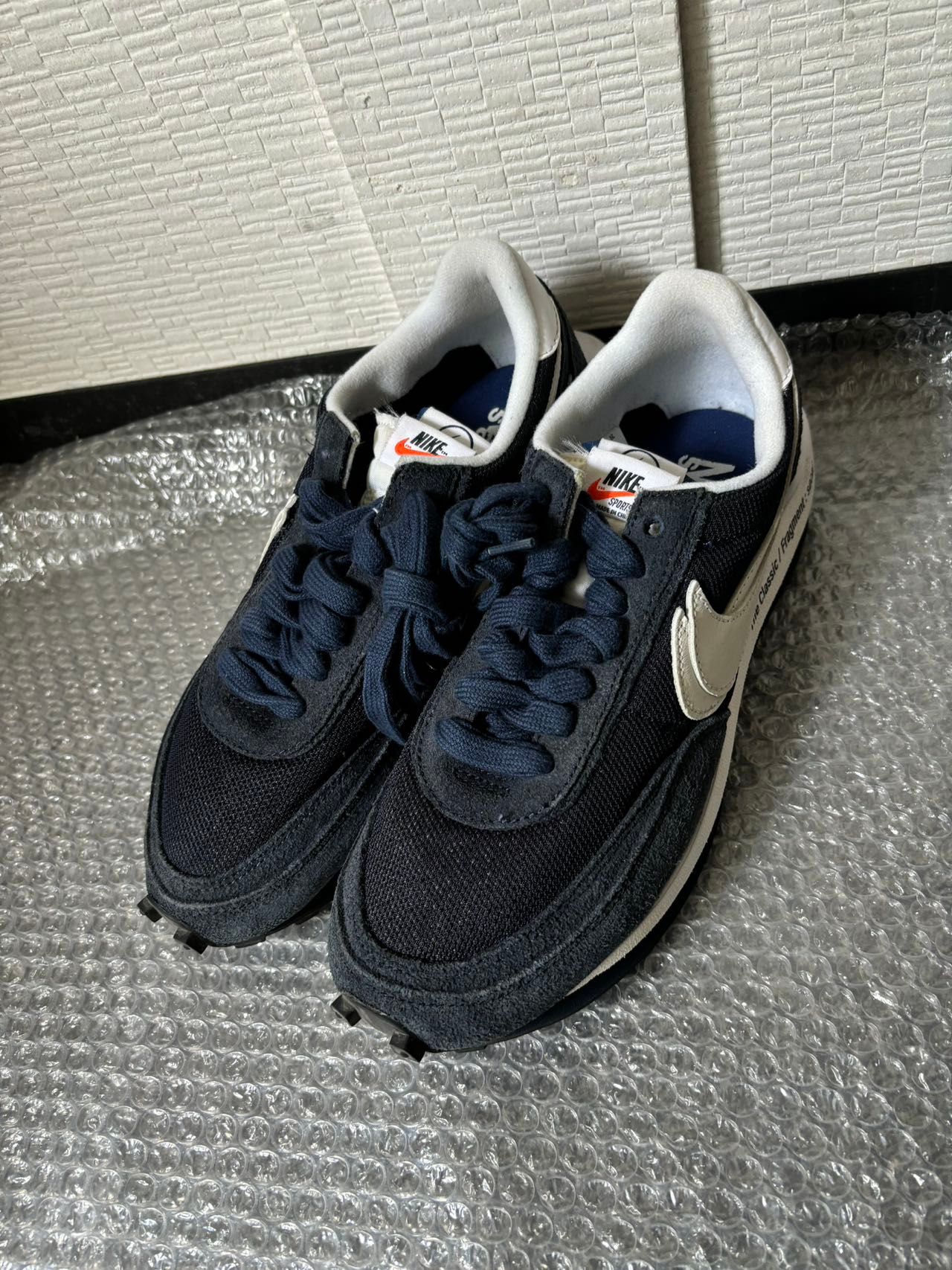 Fragment × sacai × Nike LD Waffle "Blackended Blue"