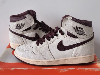 A Ma Maniere × Nike Air Jordan 1 Retro High OG "Sail and Burgundy"