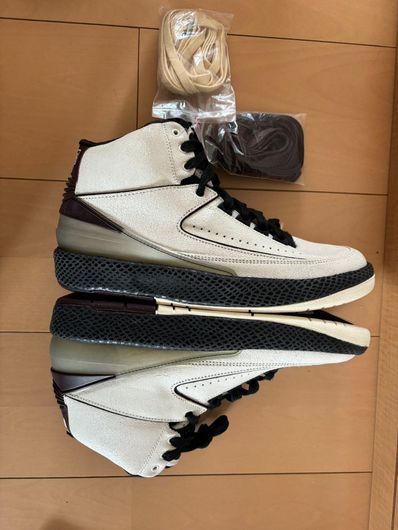 A Ma Maniere × Nike Air Jordan 2 "Airness/Sail and Burgundy"