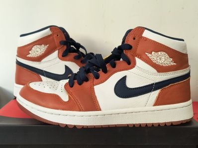 Eastside Golf × Nike Air Jordan 1 High Golf "Burnt Sunrise/Midnight Navy"