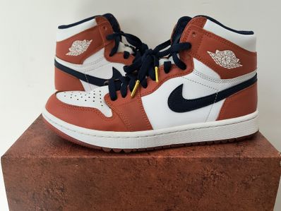 Eastside Golf × Nike Air Jordan 1 High Golf "Burnt Sunrise/Midnight Navy"
