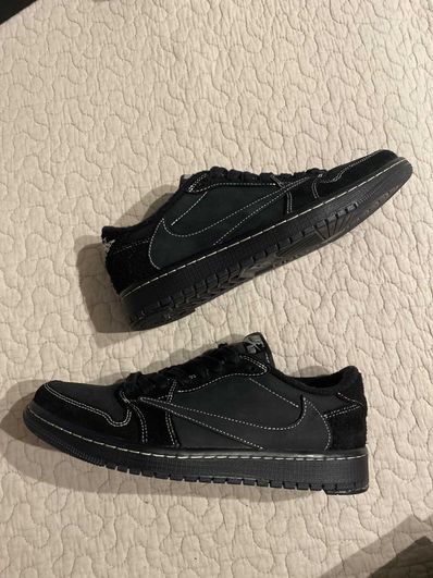 Travis Scott × Nike Air Jordan 1 Low OG SP "Black Phantom"