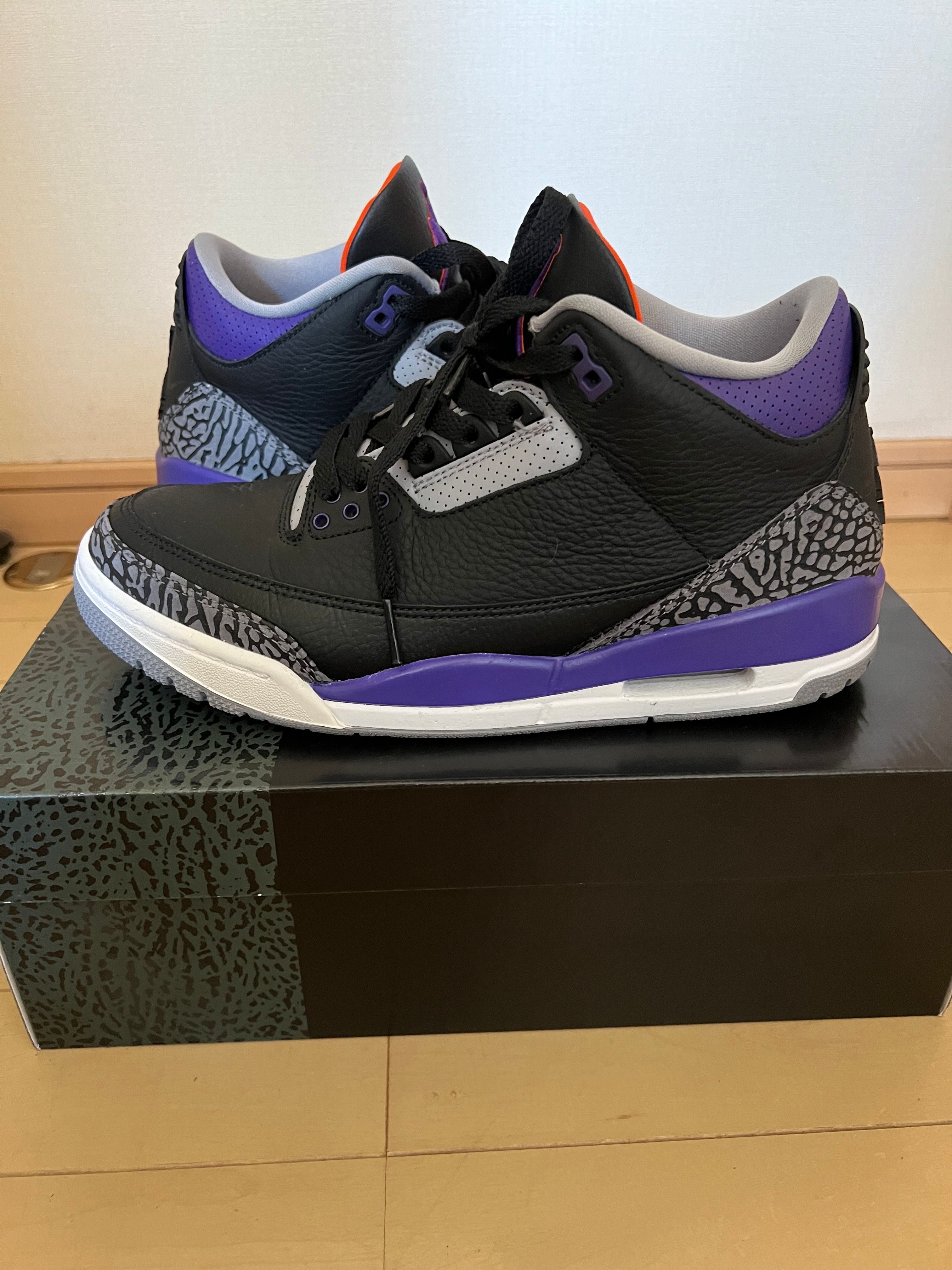 Nike Air Jordan 3 Retro "Black/Court Purple"