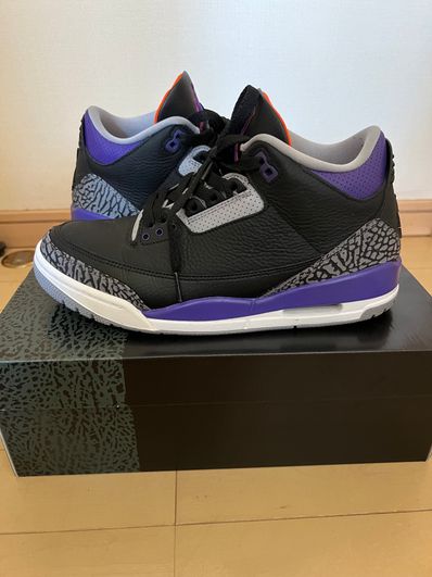Nike Air Jordan 3 Retro "Black/Court Purple"