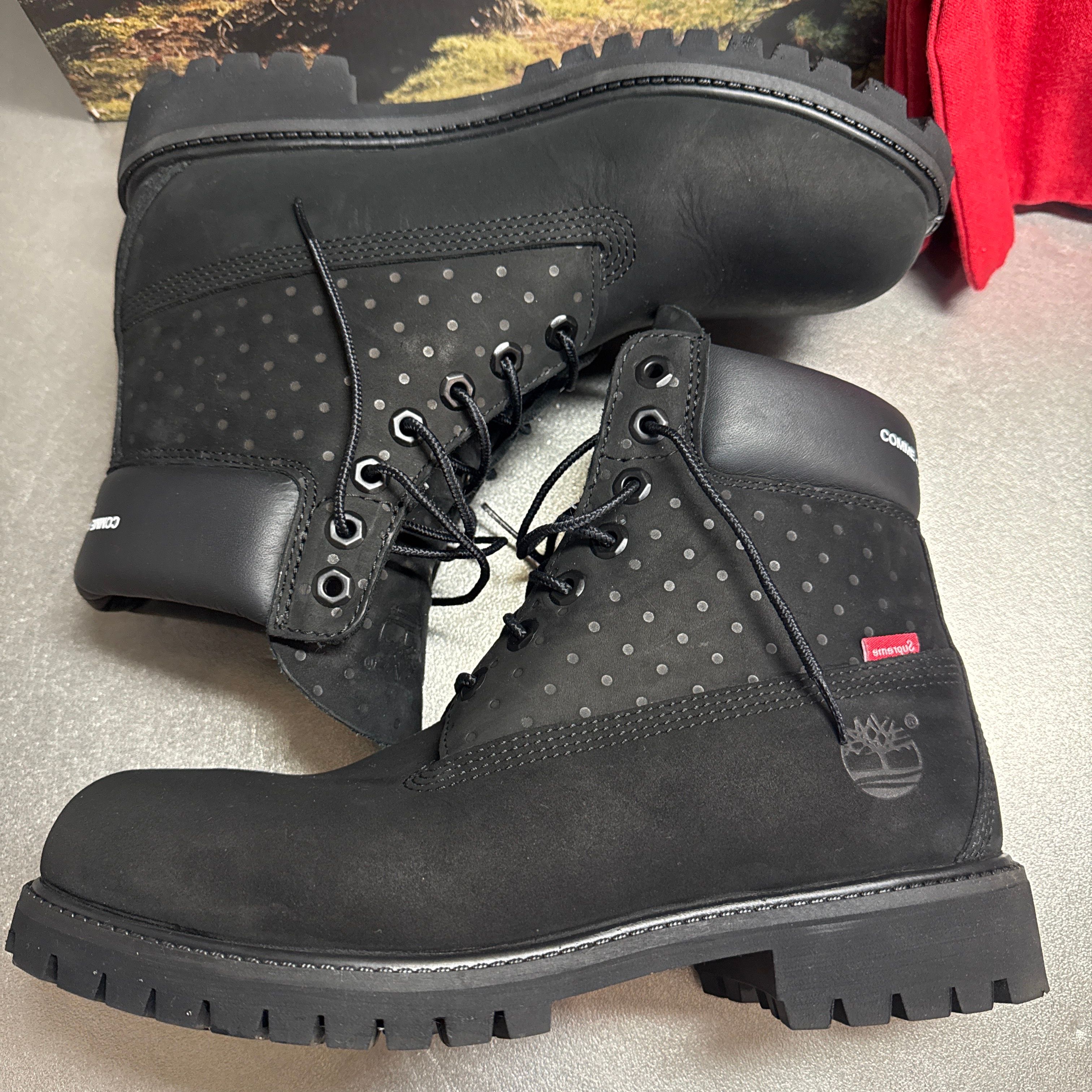 Supreme × Comme des Garcons × Timberland 6 Boot "Black"