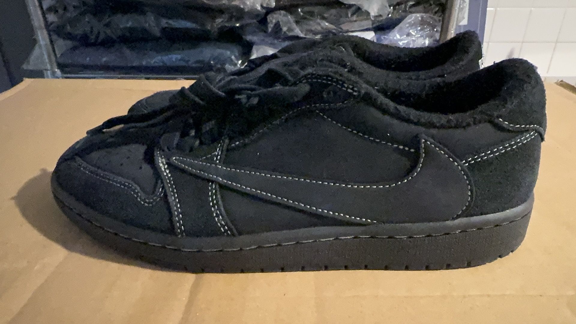 Travis Scott × Nike Air Jordan 1 Low OG SP "Black Phantom"