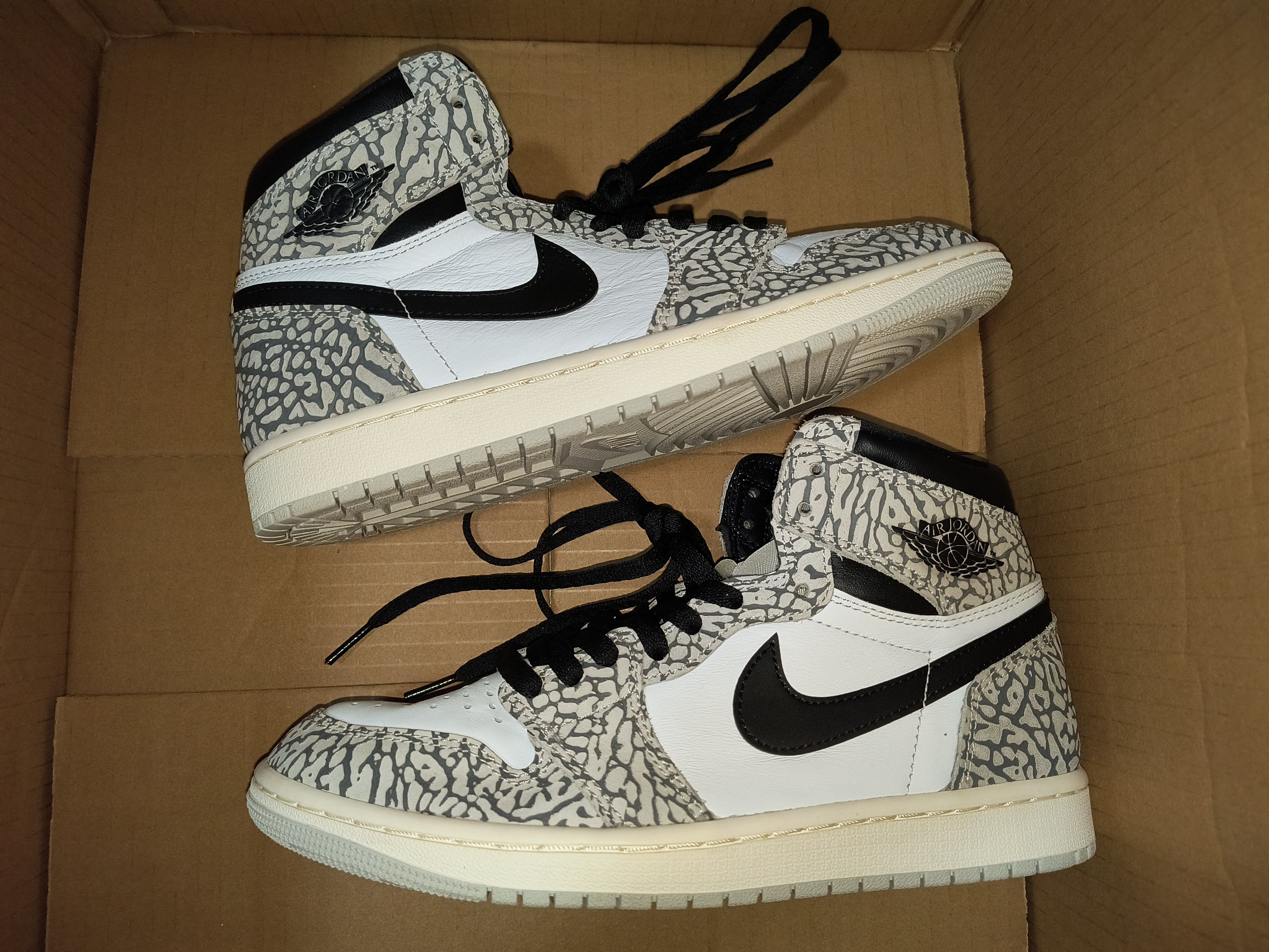 Nike Air Jordan 1 High OG "White Cement/Safari"