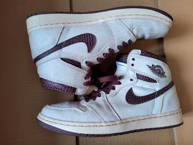 A Ma Maniere × Nike Air Jordan 1 Retro High OG "Sail and Burgundy"