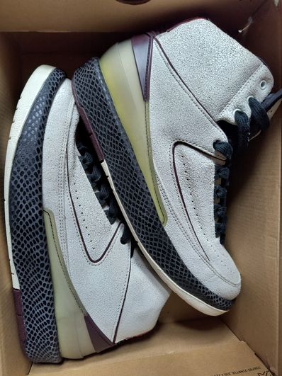 A Ma Maniere × Nike Air Jordan 2 "Airness/Sail and Burgundy"