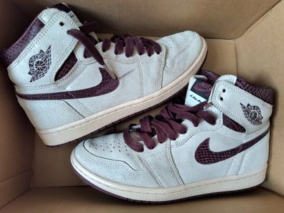 A Ma Maniere × Nike Air Jordan 1 Retro High OG "Sail and Burgundy"