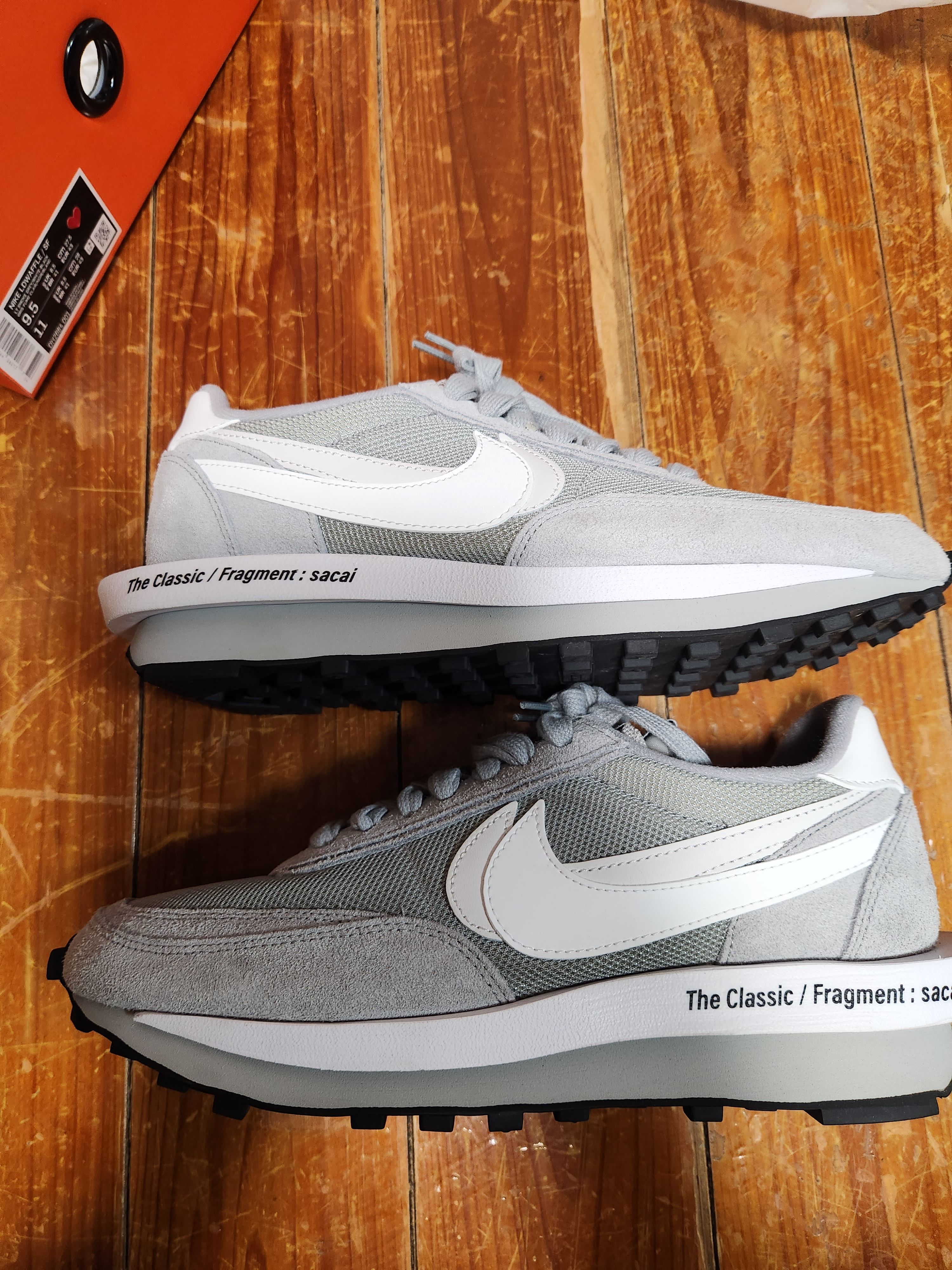 Fragment × sacai × Nike LD Waffle "Light Smoke Grey"