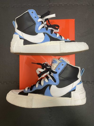 sacai × NIKE BLAZER MID "BLACK / BLUE"