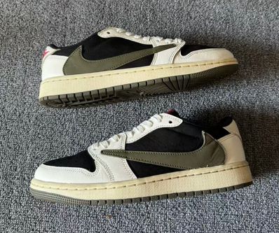 Travis Scott × Nike Women's Air Jordan 1 Low OG "Medium Olive"
